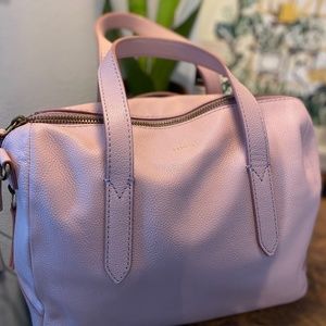 Fossil Sydney Satchel Blush Pink Crossbody